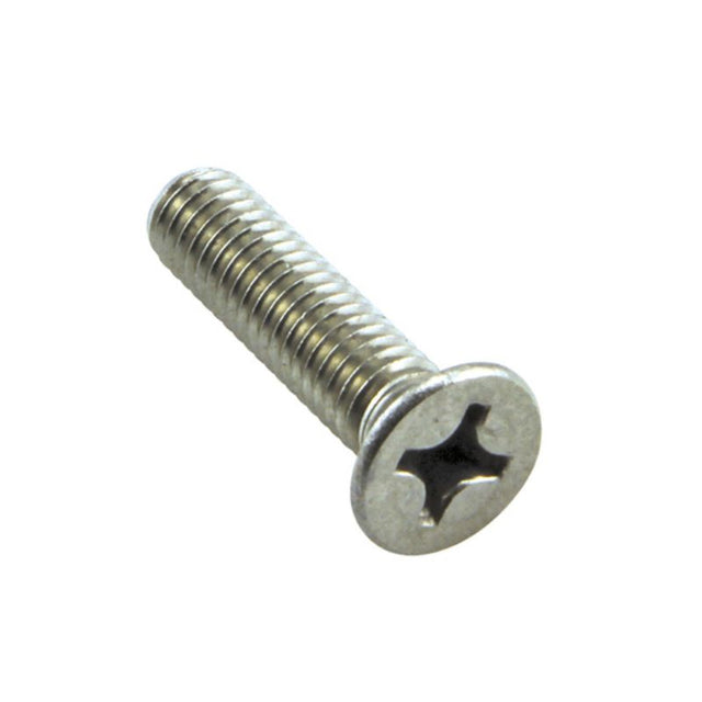 Champion 1/4in x 1-1/2in UNC CSK Set Screw 316/A4 (C) in stainless steel, ideal for outdoor use with a flush countersunk head.