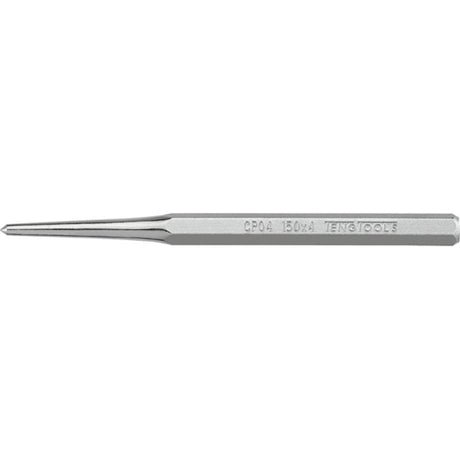 Teng Centre Punch 150mm x 4mm, durable Cr-V steel tool for precise marking on metal, wood, and plastic surfaces.