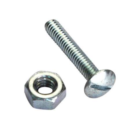 Durable Champion 1/4in x 3/4in Roofing Bolt & Nut, designed for secure fastening and weather resistance in roofing projects.
