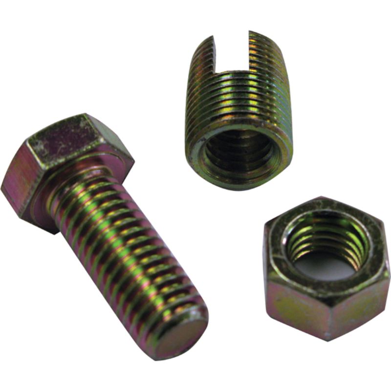 Self-tapping 1/2 UNC thread insert by Champion, ideal for repairing stripped threads and enhancing component strength.