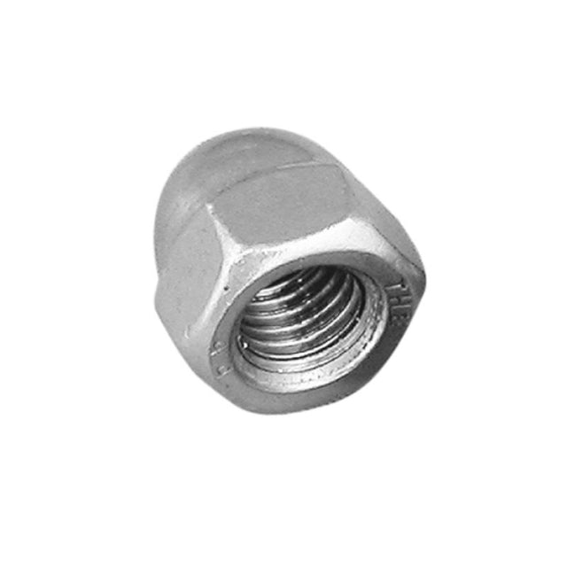 Champion 3/16in UNC dome nut made from 316 stainless steel, ideal for durable and corrosion-resistant fastening.