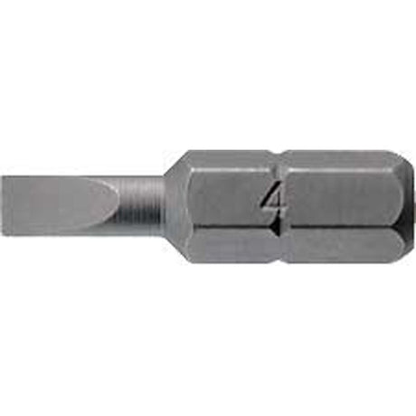 High-quality Teng 3Pc 1/4in Hex FL0.6 x 4.5mm Bit set, ideal for precision tasks in woodwork and metal assembly.