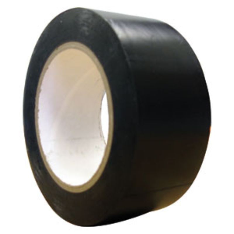 UCC 200 Micron Black PVC Overwrap Tape 50mm x 30m for superior protection, impact resistance, and versatility in various applications.