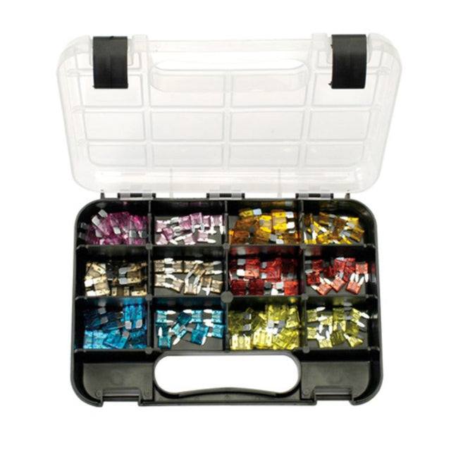 120-piece Champion GJ Grab Kit of blade fuses featuring sizes 3 to 20 AMP for automotive and electrical repairs.