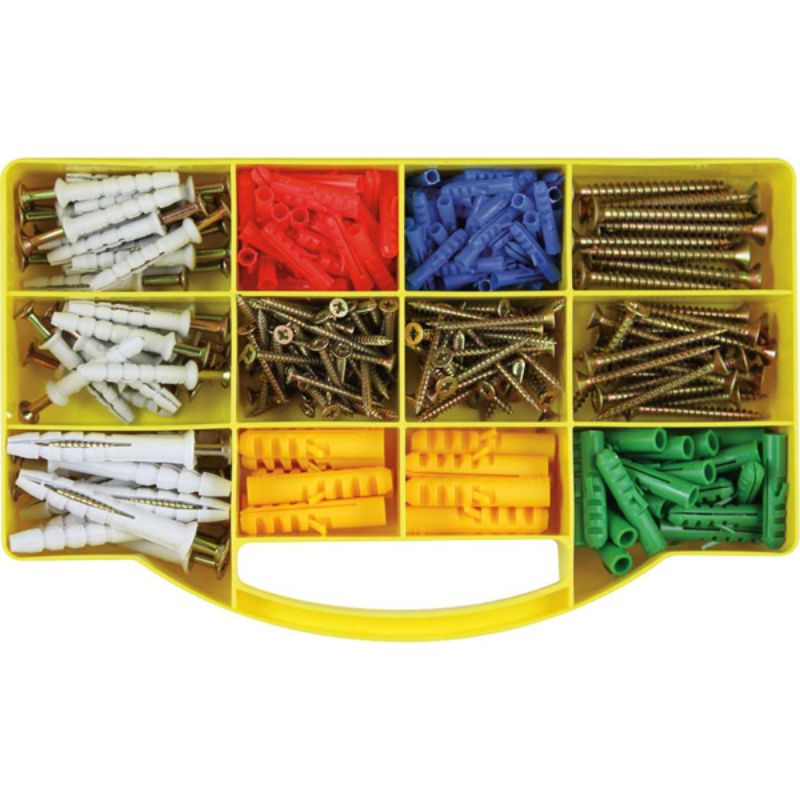 Champion GJ Grab Kit featuring 315 essential screws, anchors, and wall plugs for all DIY and professional projects.