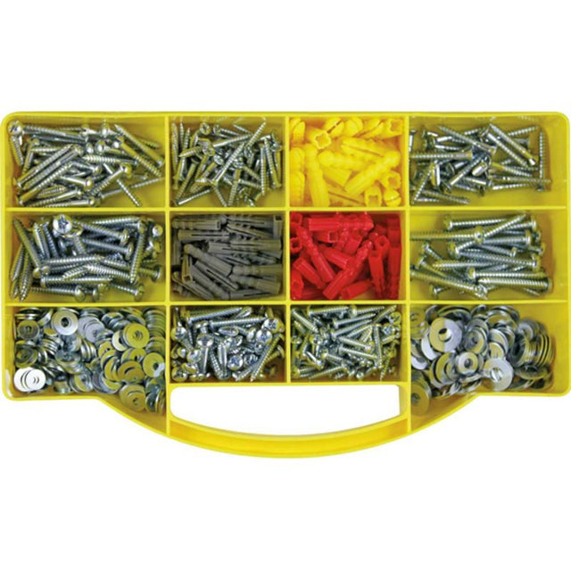 Champion GJ Grab Kit: 770pc screws, anchors, and washers organized in a portable case for versatile DIY and construction projects.