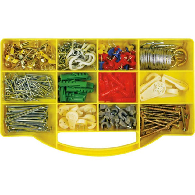 360-piece Champion GJ Grab Kit includes pins, hooks, nails, wire, and anchors for diverse DIY projects and repairs.