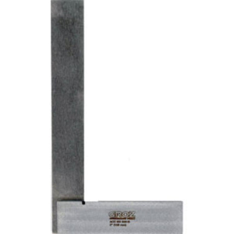 Groz Precision Engineers Square, 50mm x 50mm, crafted from hardened spring steel for precise measurements and durability.