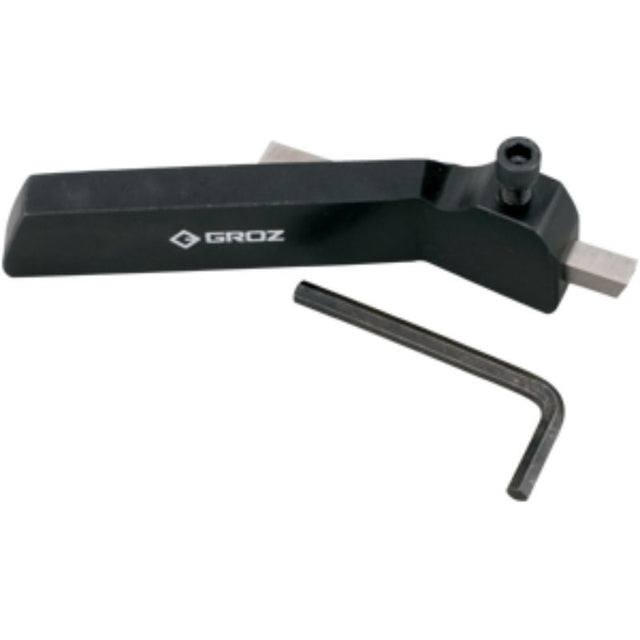 Groz Left Hand Turning Tool Holder 3/16in made from high-grade steel, designed for precision in left-handed turning on lathes.