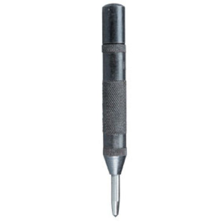 Groz Auto Centre Punch General Duty, 4-3/4 inches long, adjustable depth for precise light and heavy marking in metal and wood.