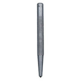 Groz Centre Punch 5/64in, carbon steel, with knurled grip and chamfered end for precise marking on various materials.