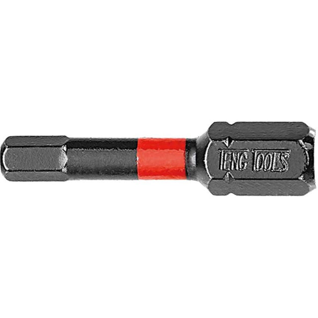 Teng 1/4in Hex 3mm Impact Screwdriver Bit, 30mm length, designed for superior torque and precision in DIY projects.