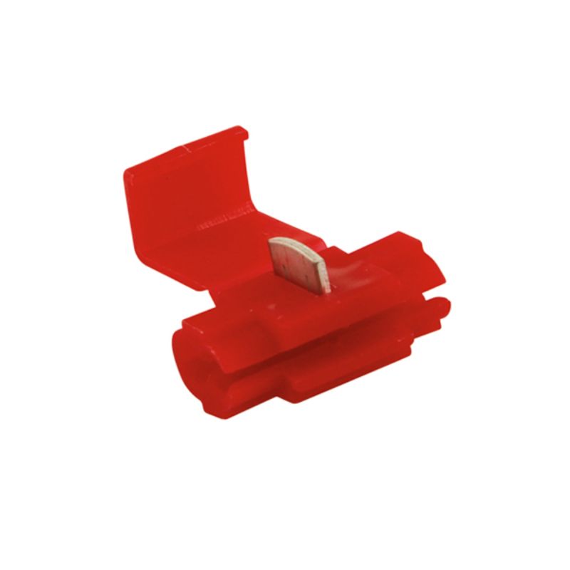 Champion Red Wire Tap Connector 5-pack, ideal for secure, solder-free electrical connections in automotive and DIY projects.