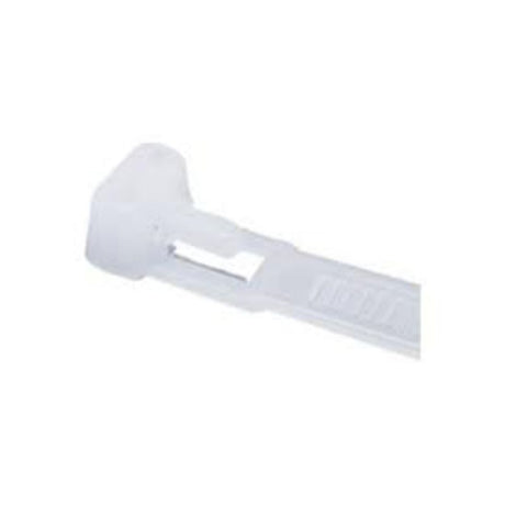 ISL Nylon releasable cable tie pack of 100, 200x4.8mm, natural finish, 22.7kg tensile strength, ideal for organizing cables.