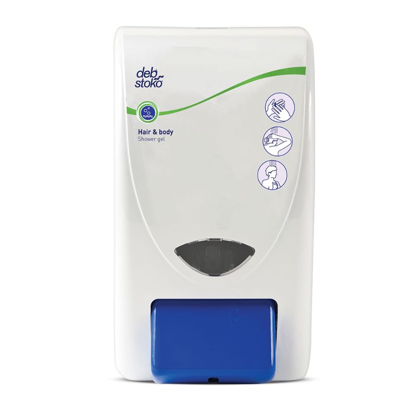 Sleek Deb Stoko Cleanse Light 2L dispenser for easy hand hygiene, ideal for workplaces and public spaces, with local NZ stock.