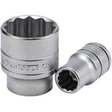 Teng 1/2in drive socket 5/8in, durable chrome vanadium steel, 12-point design for optimal fastener engagement and torque.