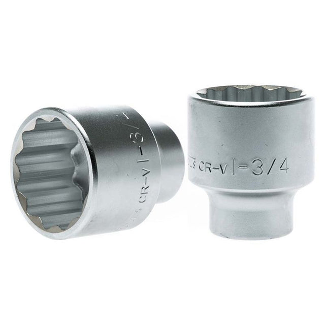 Teng 3/4in Dr. Socket 1-3/4in 12Pnt, heavy-duty, durable design for mechanics and DIY, minimizes slippage on fasteners.