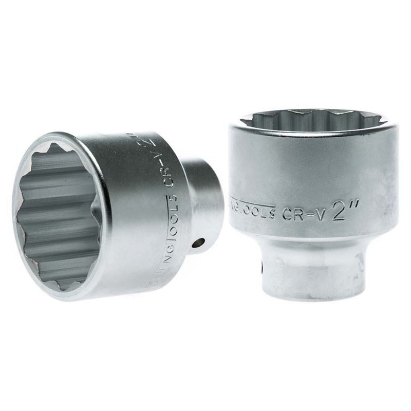 Teng 3/4in drive socket, 2in size, 12-point design for precise grip and durability in high-torque applications.