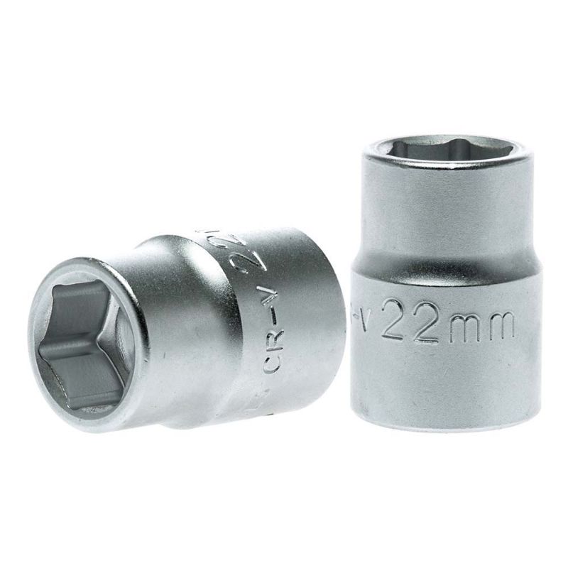 Teng 3/4in Dr. Socket 22mm 6Pnt