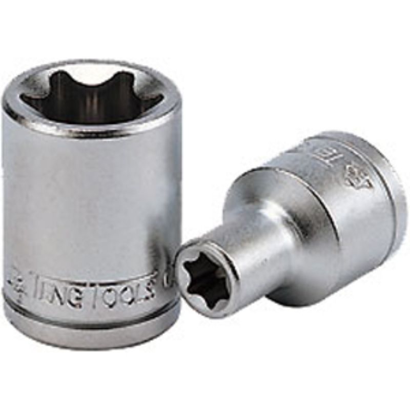 Teng 3/8in drive bit socket TX-E18, ideal for automotive repairs, ensuring fit and durability in every project.