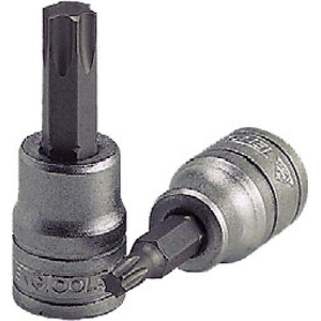 Teng TX27 3/8in drive bit socket, crafted from chrome vanadium steel for durability, ideal for hard-to-reach screws.