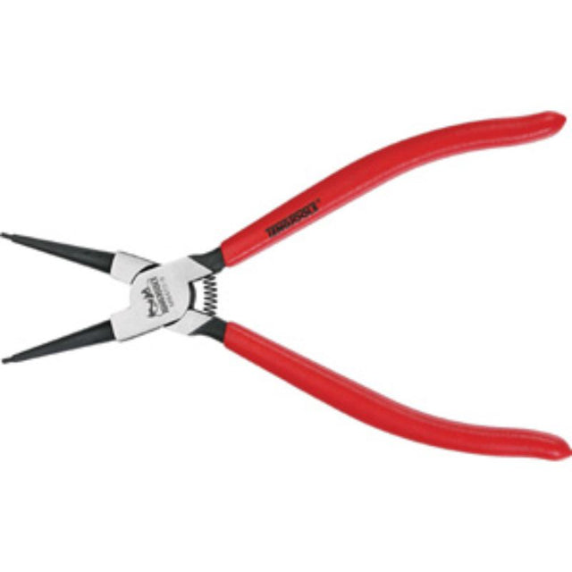 9-inch Teng MB straight snap-ring plier made of chrome vanadium steel with vinyl grip and return spring for precision tasks.