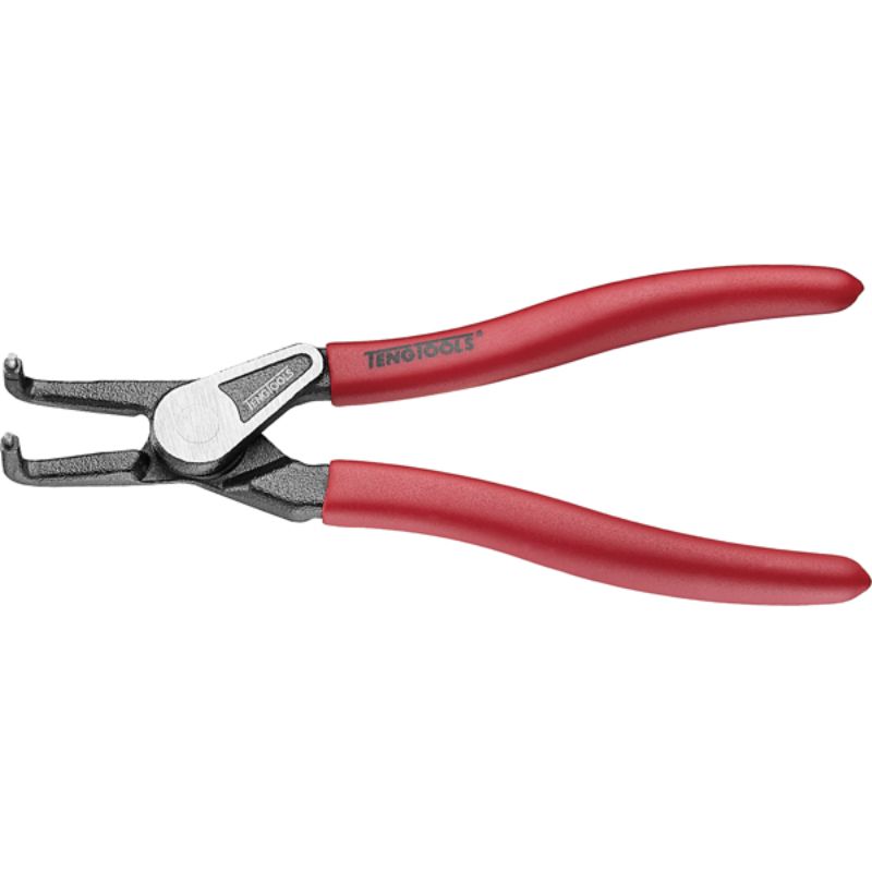 7-inch bent circlip plier with non-slip grip, invisible spring design, and durable steel points for effortless snap-ring handling.