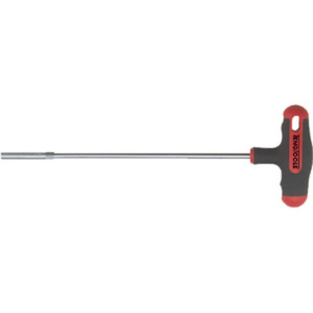 Teng MegaDrive T-Handle Nut Driver 7.0mm with chrome vanadium steel, 6-point design, ergonomic handle for precision tasks.