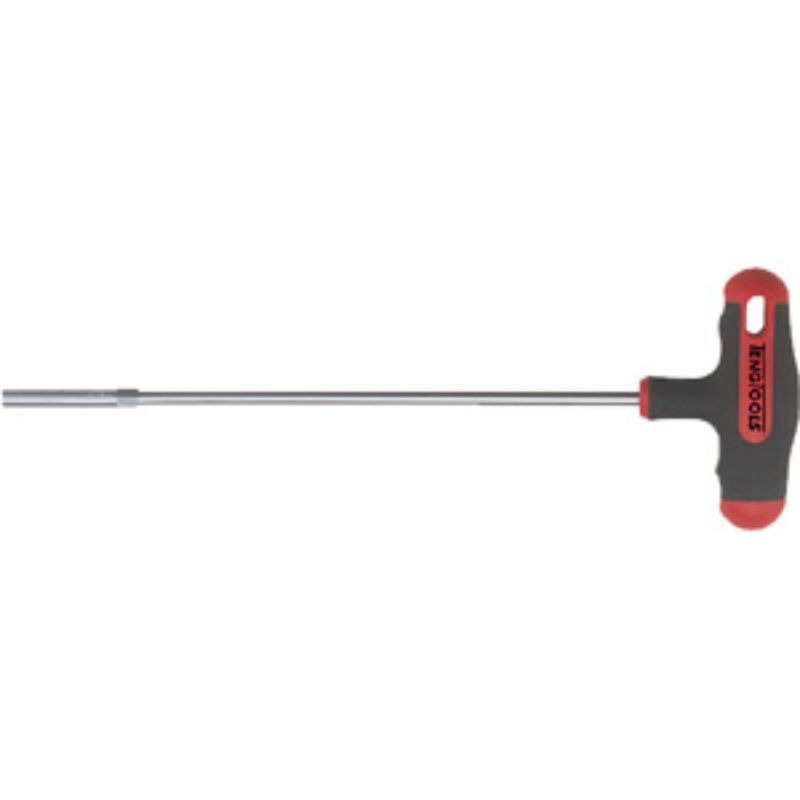 Teng MegaDrive T-Handle Nut Driver 8.0mm with chrome vanadium steel, 6-point opening, ergonomic handle for comfort and control.