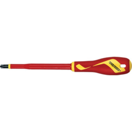 Insulated Teng MD 1000V VDE screwdriver with a 100mm blade and ergonomic handle, ideal for safe electrical work.