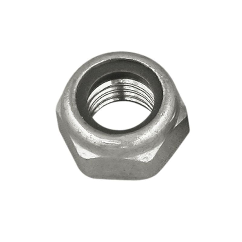 Champion 3/8in UNC Hex Nyloc Nut made from corrosion-resistant 316 stainless steel, ideal for marine and outdoor use.