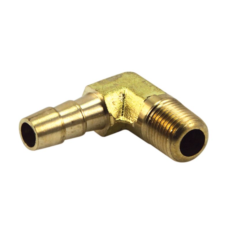 90-degree brass male elbow fitting for plumbing, durable, corrosion-resistant, ideal for tight spaces and efficient fluid flow.