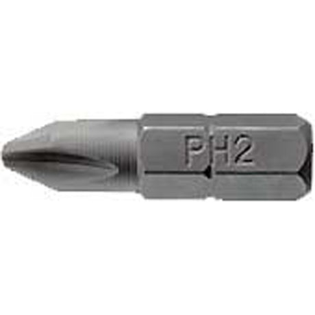 Teng 3pc Hex PH#2 bit set, 25mm long, designed for precision in driving screws into wood, metal, or plastic.