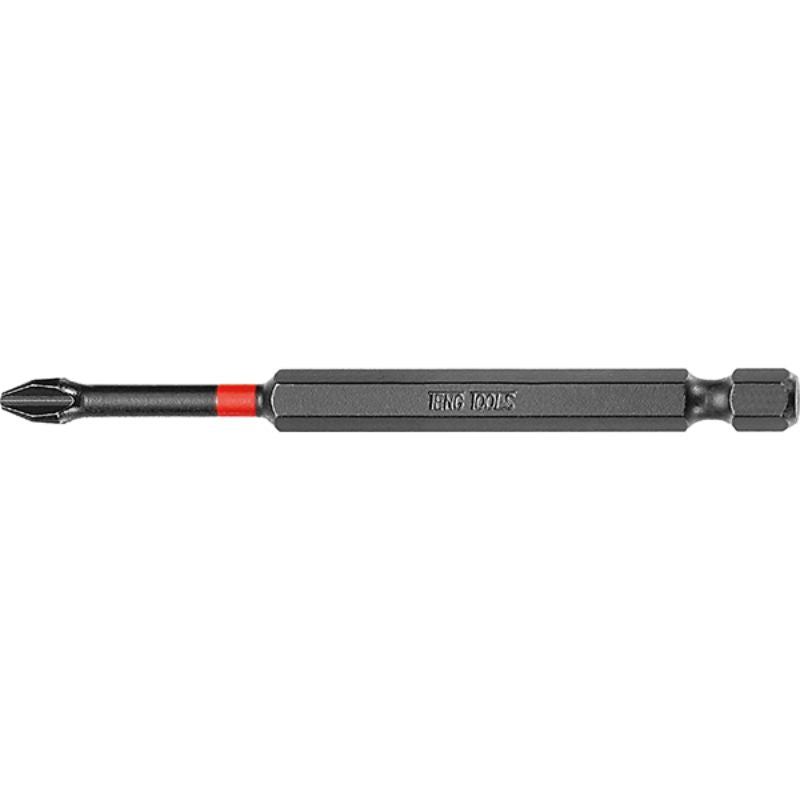 Teng 1/4in PH#2 Impact Screwdriver Bit, 89mm, designed for precision and durability in DIY and professional tasks.