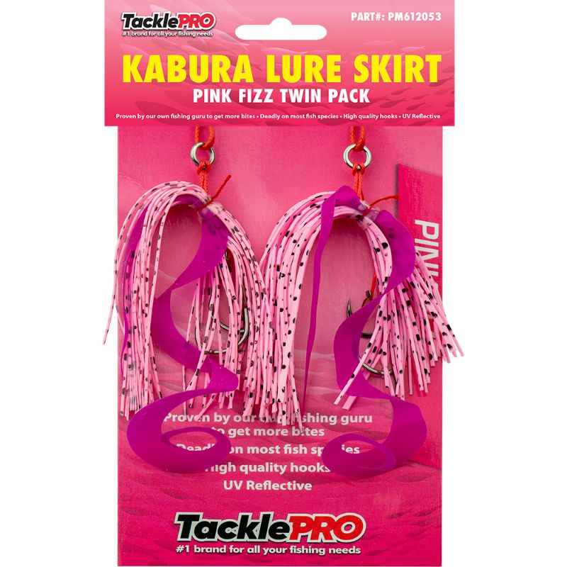 TacklePro Kabura Lure Skirt - Pink Fizz (Twin Pack)