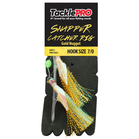 TacklePro Snapper Catcher Gold - 7/0 with 40lb trace, robust 7/0 hook, designed for effective snapper fishing.