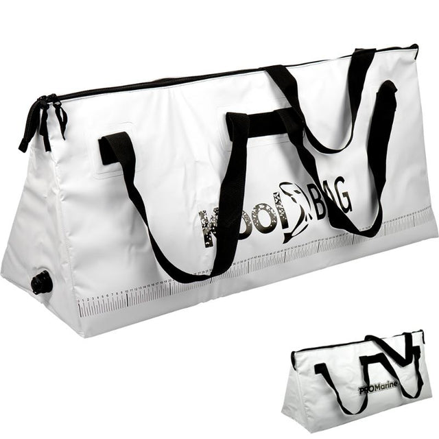 Extra-large ProMarine Kool Bag in durable PVC Mesh, 100x40x35cm, waterproof with carry handles and fish measure.