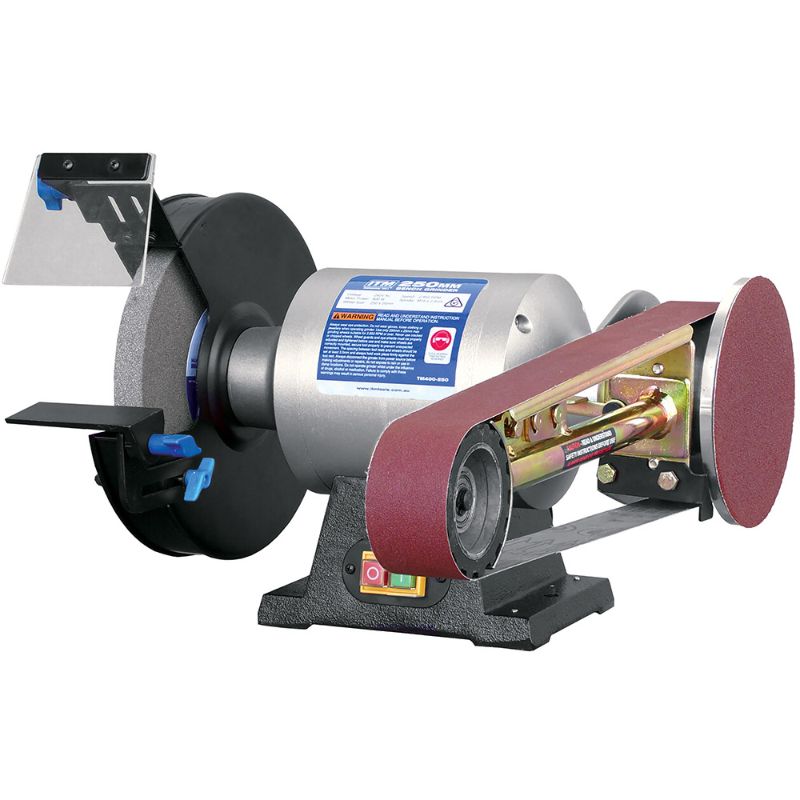 Multitool Attachment PO482 with 250mm Bench Grinder enhances DIY projects with versatile grinding, sanding, and polishing capabilities.