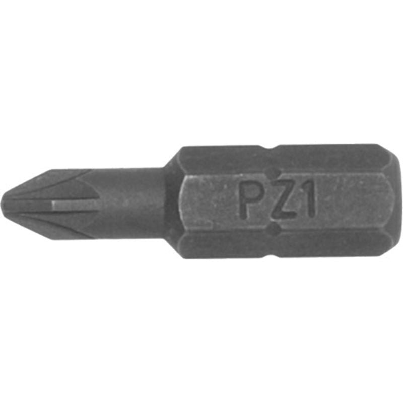 Teng 3Pc 1/4in Hex PZ#1 Bit set, 25mm bits designed for durability and precision in driving PZ screws effectively.