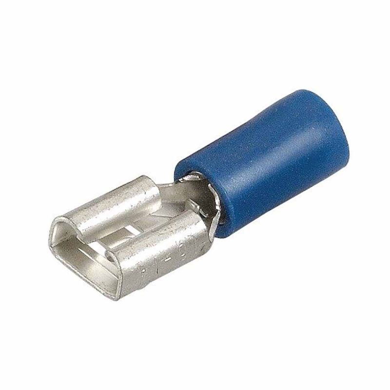 Blue blade terminal for secure electrical connections, ideal for automotive, marine, and industrial use.