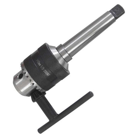 Holemaker 19mm Drill Chuck & 4MT Arbor designed for precision drilling, durable for metalworking and DIY projects.