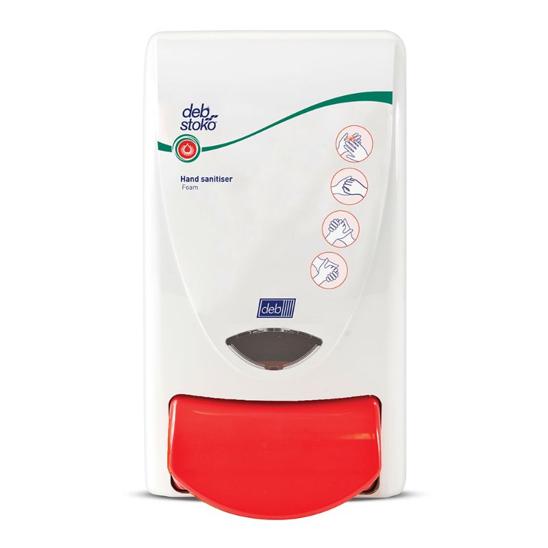 DEB Sanitise 1L Dispenser for effective sanitization, designed for IFS1L cartridges, ideal for homes and businesses.