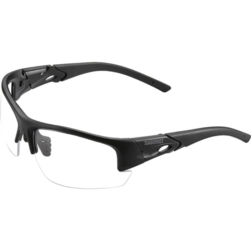 Teng Safety Glasses 5145A - Clear, lightweight eyewear providing impact resistance and optical clarity for industrial safety.