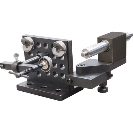 Stronghand Tube & Pipe Notcher for precise notching of tubes 25-63.5mm OD, includes adjustable V-Blocks and magnetic clamp.