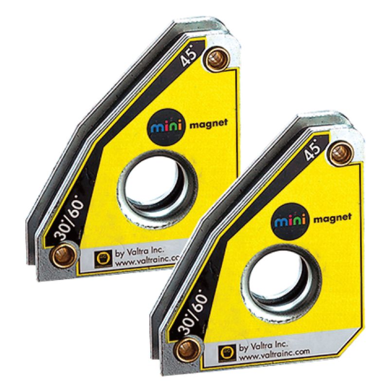 Stronghand Mini Multi-Angle Magnets Twin Pack: compact, versatile 10 KG magnets for precise holding at multiple angles in tight spaces.