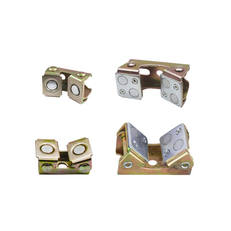 Stronghand Maghold Small 4 Piece kit with two 2.2" and two 3.4" V-Pads for efficient metal part holding and positioning.