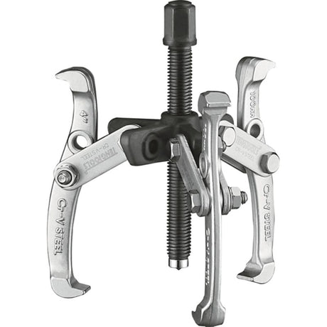 Teng Gear Puller 100mm with 2/3 arms, lightweight, versatile for easy gear removal, adjustable span, ideal for workshop tasks.