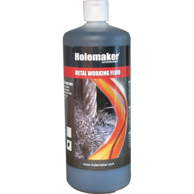 Holemaker Cutting Fluid 1 Litre: Water-soluble cutting fluid for metalworking; extends tool life and protects against corrosion.