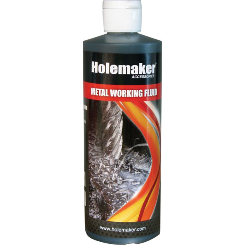 Holemaker Cutting Fluid 500ml, a water-soluble solution enhancing tool life and surface finish for metal cutting applications.