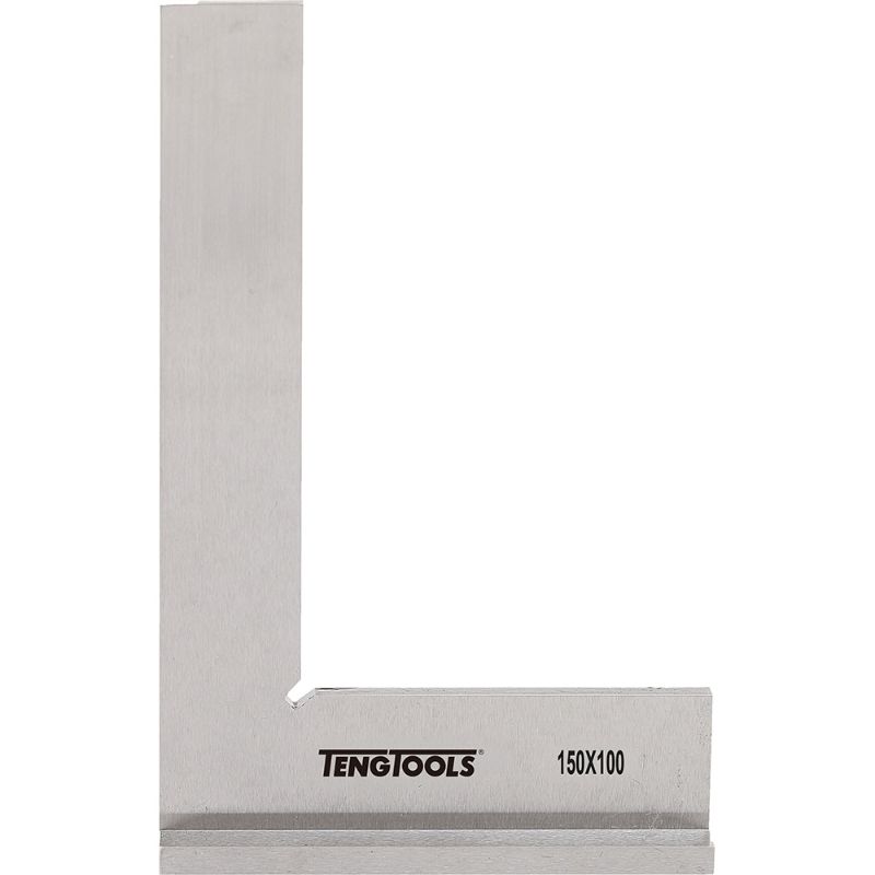 Durable Teng Base Square 150x100mm, crafted from zinc plated steel for precise measurements in woodworking and metalworking.